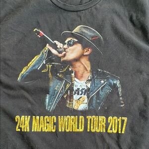 24K Magic World Tour 2017 Graphic Tee Bruno Mars